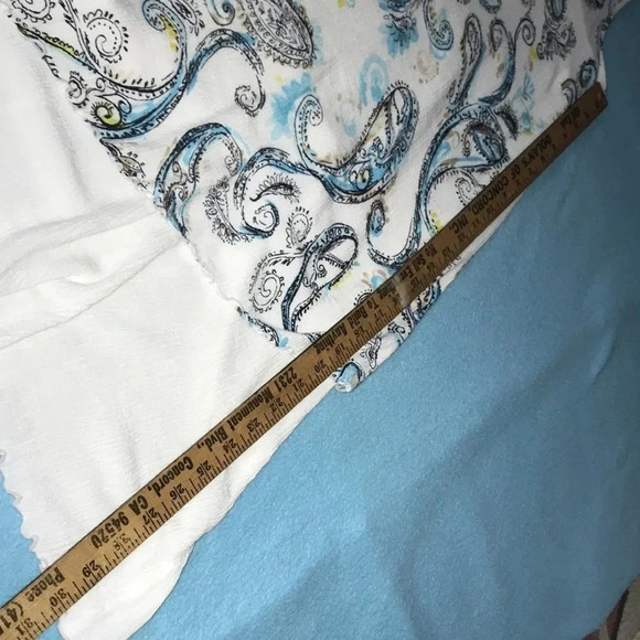 JM COLLECTION paisley print asymmetrical layered tank flowy dress NEW Size M - Picture 9 of 9